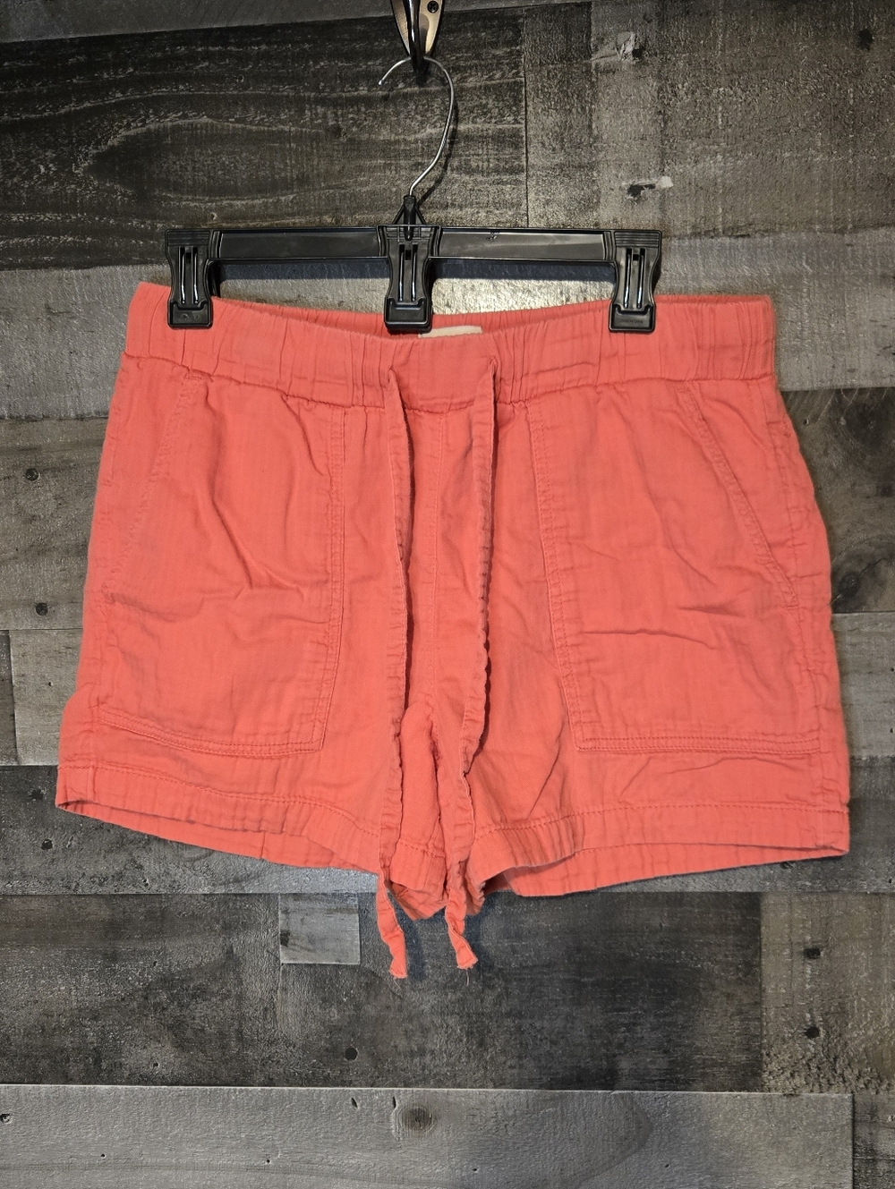 Lost Cotton Casual Coral Drawstring Women’s Shorts